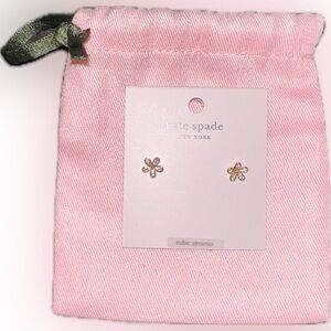 Kate Spade “Gleaming Garden” Gold Stud Earrings